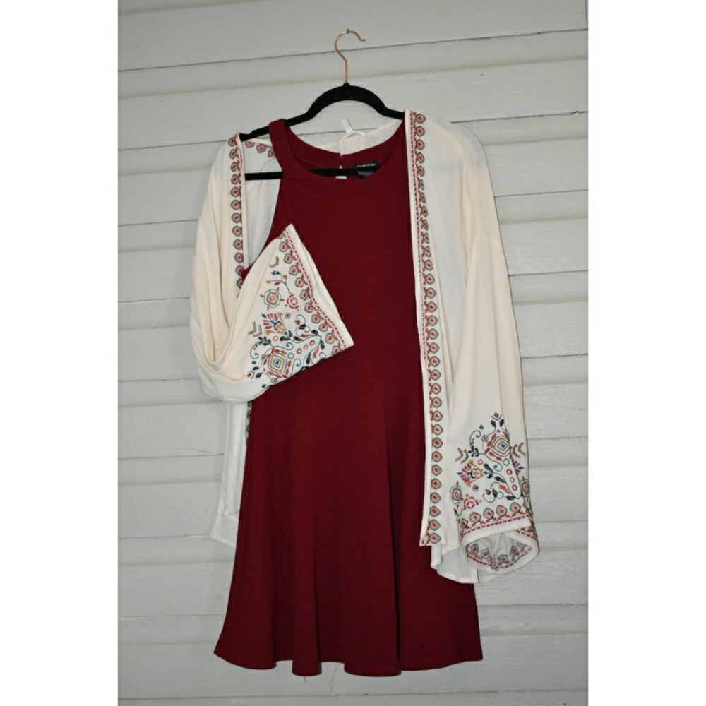 dress / shrug outfit